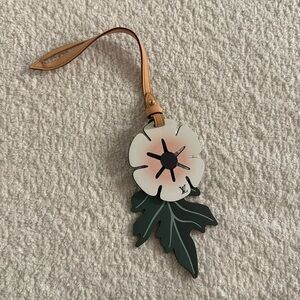 Authentic Louis Vuitton New SS21 By The Pool Leather Flower Bag Charm